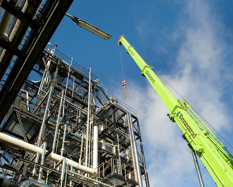 Crane and process plant